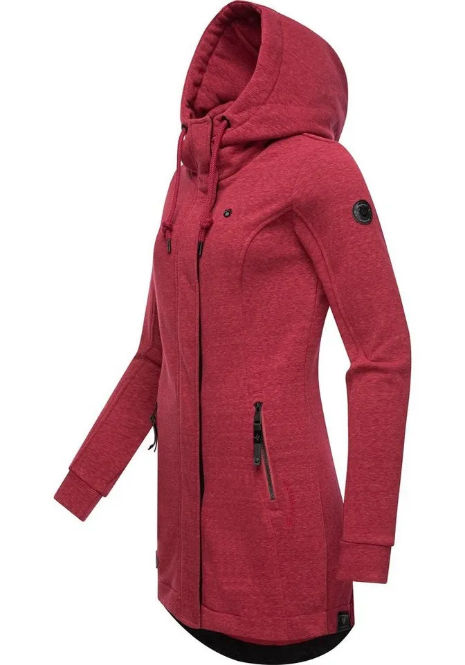 ragwear ragwear Langjacke Letty Intl. Sportliche Kapuzenjacke mit Kunstleder-Elementen, Rosa, – Produktbild 2 von 2