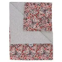 Hypf Hypf Babydecke Krabbeldecke Kuscheldecke Kinderwagendecke, Blumen - grau, – Produktbild 1 von 1