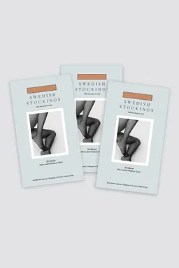 Swedish Stockings Swedish Stockings Damen vegan Strumpfhosen Bundle 3 Paare Malva Ladder Resistant Dark Beige – Produktbild 1 von 1