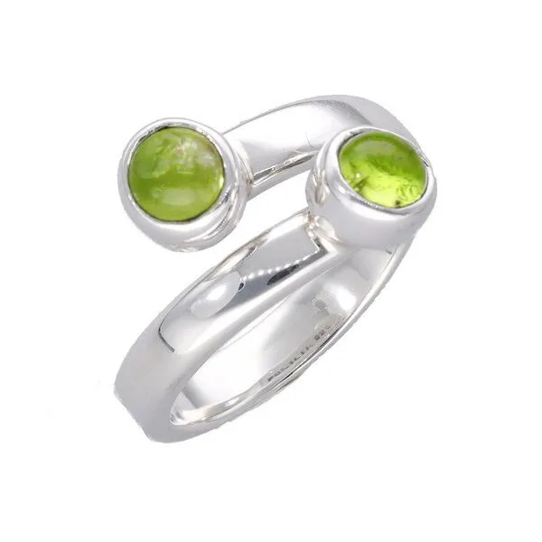 pakilia pakilia Silber Ring doppelte Peridot-steinen Fair-Trade und handmade – Produktbild 1 von 4