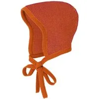Disana Disana Baby Strickmütze Bio-Merinowolle melange orange bordeaux Gr.0 (36-40 cm, 0-3 Monate) – Produktbild 1 von 1