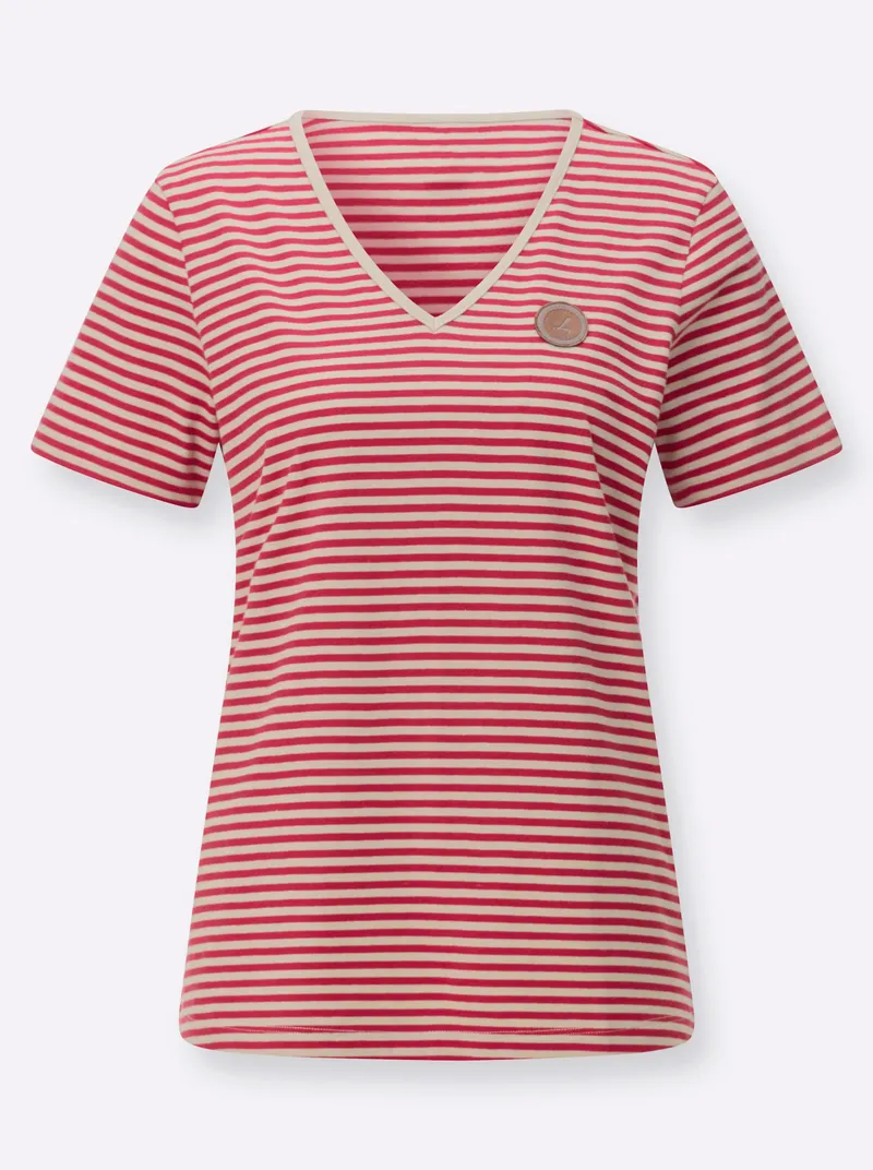 Witt Ringelshirt erdbeere-sand-geringelt, Erdbeere-sand-geringelt, – Produktbild 2 von 2