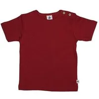 Leela Cotton Baby Kinder Kurzarmshirt Bio-Baumwolle T-shirt "Leela Cotton", Ziegelrot, – Produktbild 1 von 1