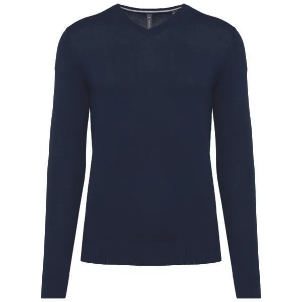 Greenspired Greenspired Umweltfreundlicher Herrenpullover mit V-Ausschnitt, Navy, – Produktbild 1 von 2