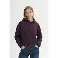 MELA MELA Strick Kapuzenpullover Style JANISHA aus 100% Bio-Baumwolle, Elderberry melange, – Produktbild 1 von 1