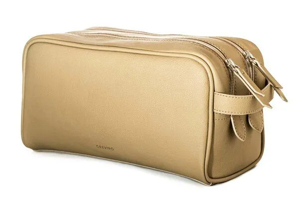 GREVIRO GREVIRO Kulturbeutel "L" aus Kaktusleder (vegan), Beige, – Produktbild 2 von 3