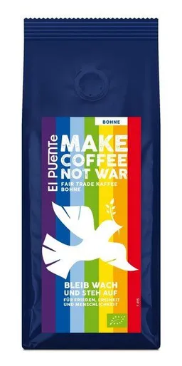 El Puente El Puente Make Coffee not War - Bio-Kaffeebohnen 250 g | Fair Trade | Bio-zertifiziert | Vegan | Glutenfrei – Produktbild 1 von 1