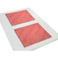 Nature by Adam Nature by Adam Tischset 2er Pack aus 100% Bio-Baumwolle - Made in Germany - Argentinian Criolla light, Rot, – Produktbild 1 von 1
