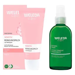 Weleda Sensitiv Reinigungsmilch Mandel & Refining Hydra Toner – Produktbild 1 von 1