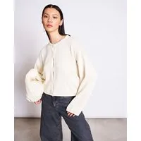 JAN N JUNE JAN N JUNE Strickjacke ASAS GOTS, Weiss, – Produktbild 1 von 1