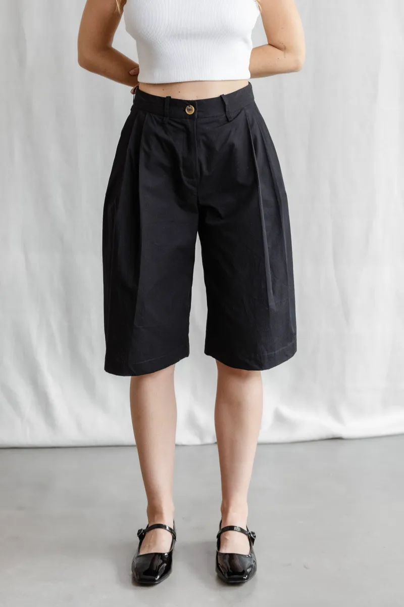 Jyoti - Fair Works Jyoti - Fair Works Damen vegan Shorts Samud Schwarz, Schwarz, – Produktbild 2 von 2