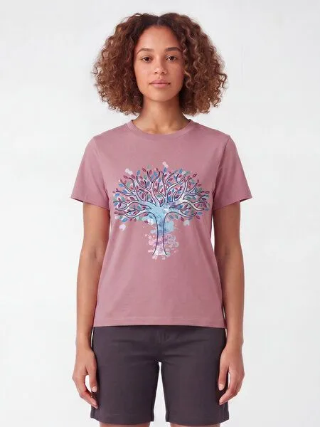 watapparel watapparel T-Shirt Frauen Tree of life, Lilac dream, – Produktbild 2 von 2