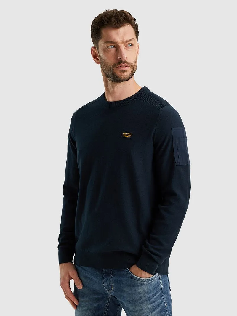PME Legend PME Legend American Classic Pullover Navy - Größe XXL, Dunkelblau, – Produktbild 1 von 4