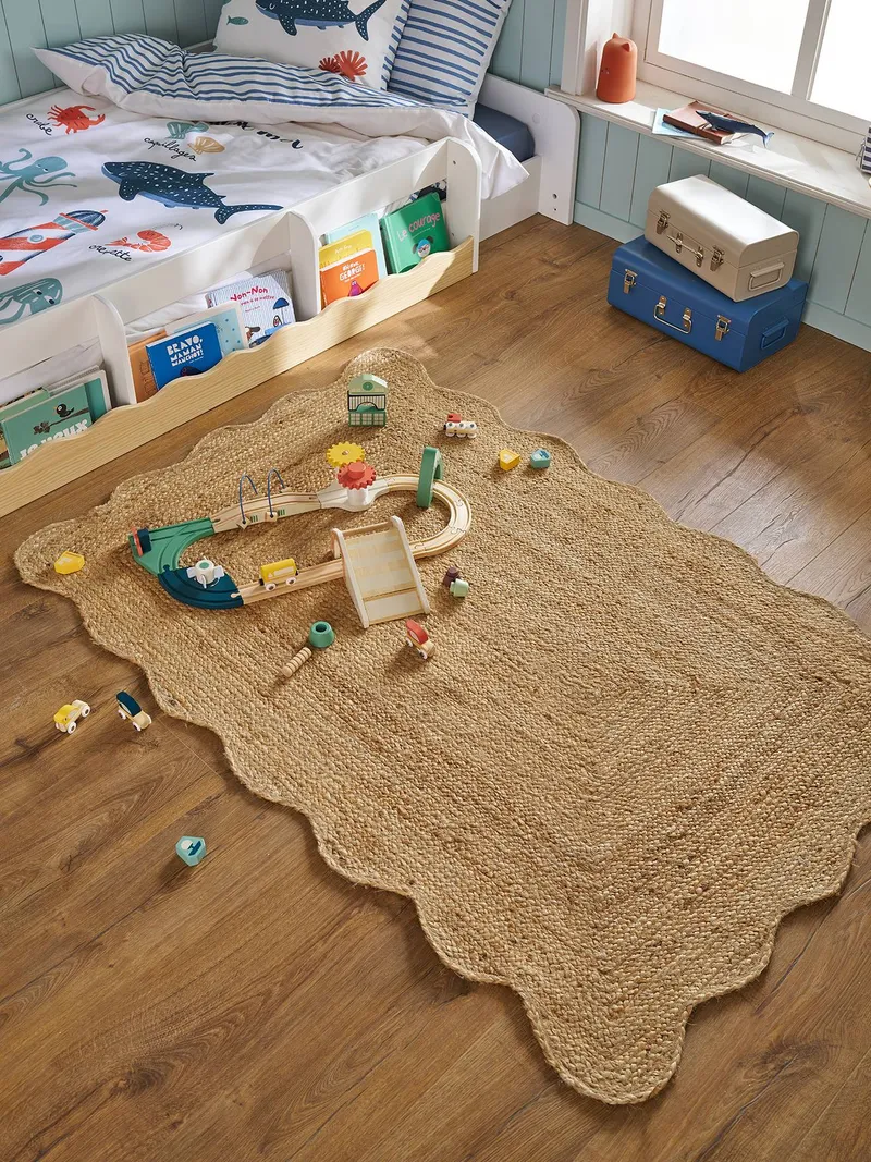 Vertbaudet Juteteppich FESTON Kinderzimmer, Beige, – Produktbild 2 von 4