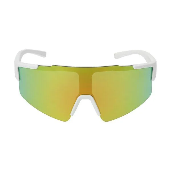 elasto elasto Sportbrille mit UV-Schutz - verspiegelte Fahrradbrille aus RPET, Weiss, – Produktbild 2 von 4