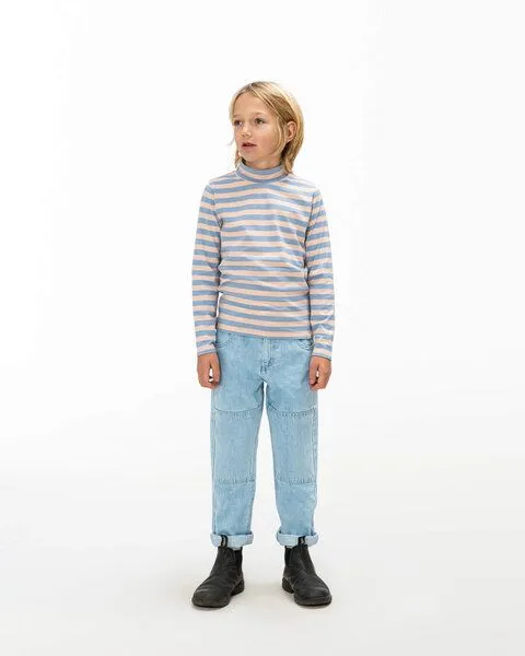 MATONA Matona Hochgeschlossenes langärmliges Shirt für Kinder / High Neck Longsleeve, Rose-blue, – Produktbild 3 von 4