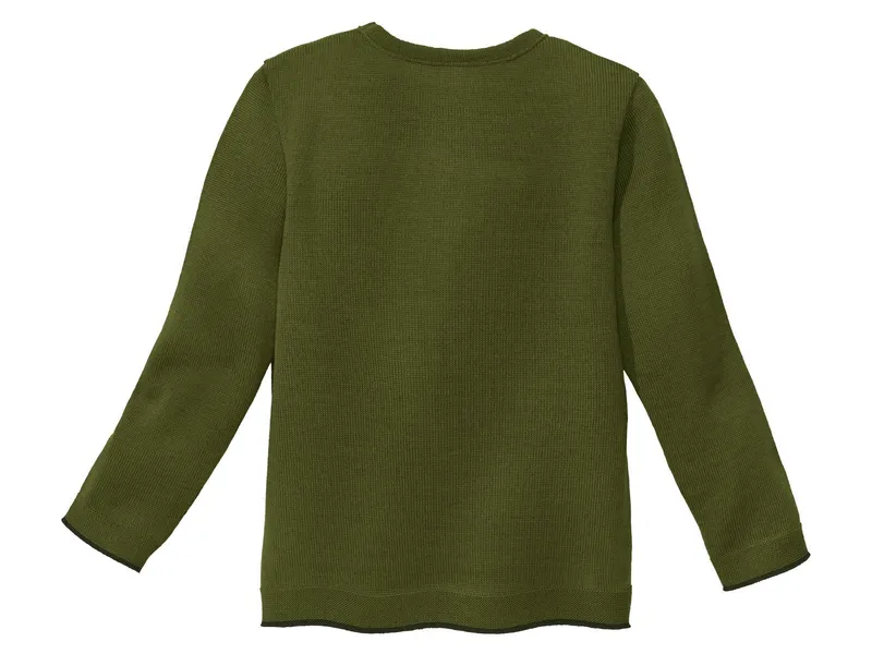 Disana Disana Kinder Strickpullover Bio-Merinowolle oliv Gr. 86/92, Grün, – Produktbild 2 von 2