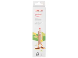 Memo memo Natural Colours 6 sortierte Farben, FSC-zertifiziert EU – Produktbild 1 von 1