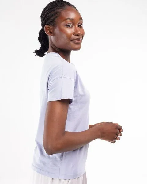 Alma & Lovis Alma & Lovis Lässiges T-Shirt im Loose Fit | Short Sleeve, Lavendel (lila), – Produktbild 2 von 3