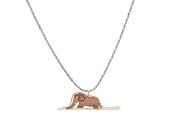 BeWooden BeWooden Holzanhänger Elefant in der Riesenschlange der kleine Prinz – Produktbild 1 von 3