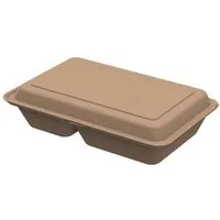 REuse REuse Menübox take away Verpackung - Essensbehälter to go medium, Beständiges braun, – Produktbild 1 von 1