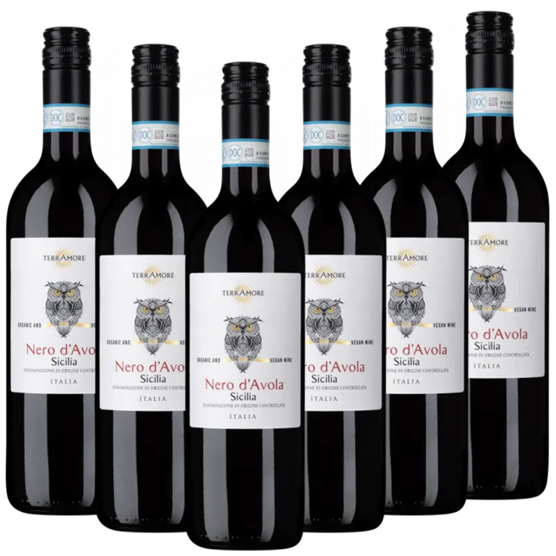 TerrAmore TerrAmore Bio-Nero d Avola Sicilia DOC TerrAmore Italien trocken - 6er Karton – Produktbild 1 von 1