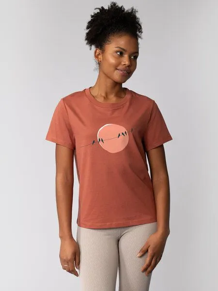 watapparel watapparel T-Shirt Frauen Countryside 01, Heritage brown, – Produktbild 2 von 4