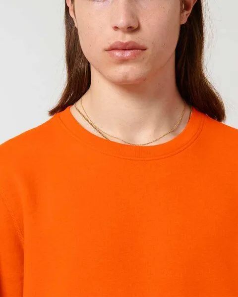 YTWOO YTWOO Unisex Sweatshirt | fairtrade & ökologisch, Orange, – Produktbild 3 von 4