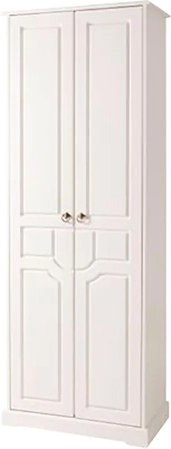 OTTO home Garderobenschrank (Made in Europe) Breite 67 cm, aus massiver Kiefer, FSC®-zertifiziert, Weiß, – Produktbild 3 von 5