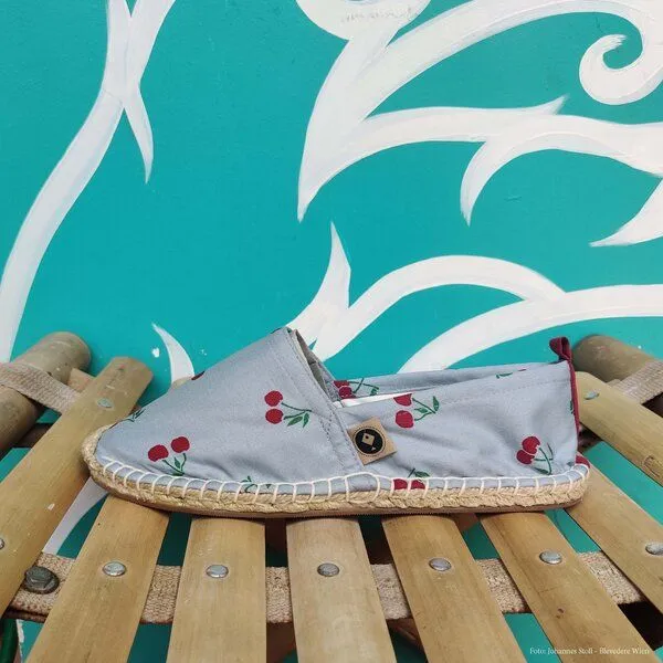 REFISHED fair fashion REFISHED fair fashion Espadrilles 'HAPPINESS' (Cherry) – Produktbild 1 von 2