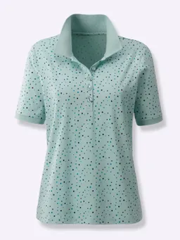 Witt Poloshirt mint-aquapetrol-getupft – Produktbild 1 von 1