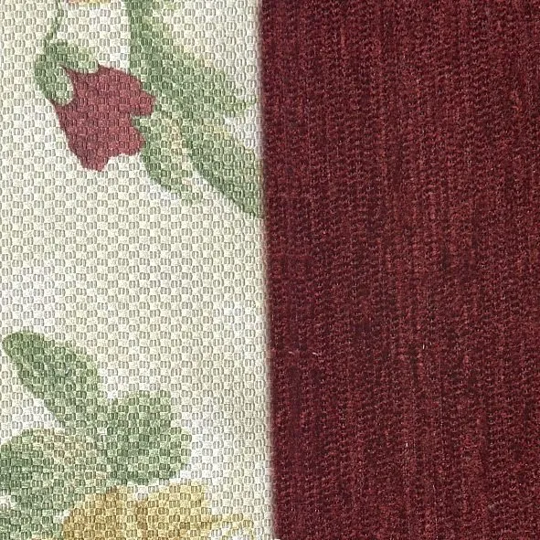 Home affaire Ecksofa Milano, bequem mit Federkern, B/T/H 233/233/83cm, Landhausstil, L-Form, gleichschenklig, Rot, – Produktbild 3 von 4