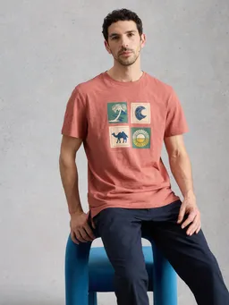 White Stuff T-Shirt Abersoch mit Kamelmotiv - S/R – Produktbild 1 von 1