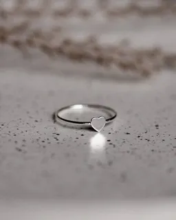 lille mus lille mus Ring 'Herz' 925 Silber – Produktbild 1 von 1