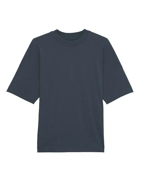 YTWOO YTWOO Oversize T-Shirt für Sie und Ihn aus Bio-Baumwolle, Grau, – Produktbild 3 von 3