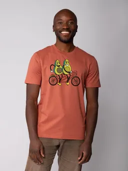 watapparel watapparel T-Shirt Unisex Avocado Fahrrad – Produktbild 1 von 1