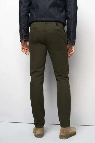M 5 BY MEYER M 5 BY MEYER Sportliche Chino in Micro Struktur, Grün (dark green), – Produktbild 7 von 8