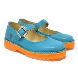 Grünbein Shoes Grünbein Shoes Spangen-Ballerinas Vivienne lose Einlage blau-orange – Produktbild 1 von 1