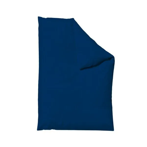 Schlafgut Schlafgut Bettdeckenbezug Knitted Jersey - 95% Biobaumwolle, 5% Elasthan - uni, Blue deep, – Produktbild 1 von 4