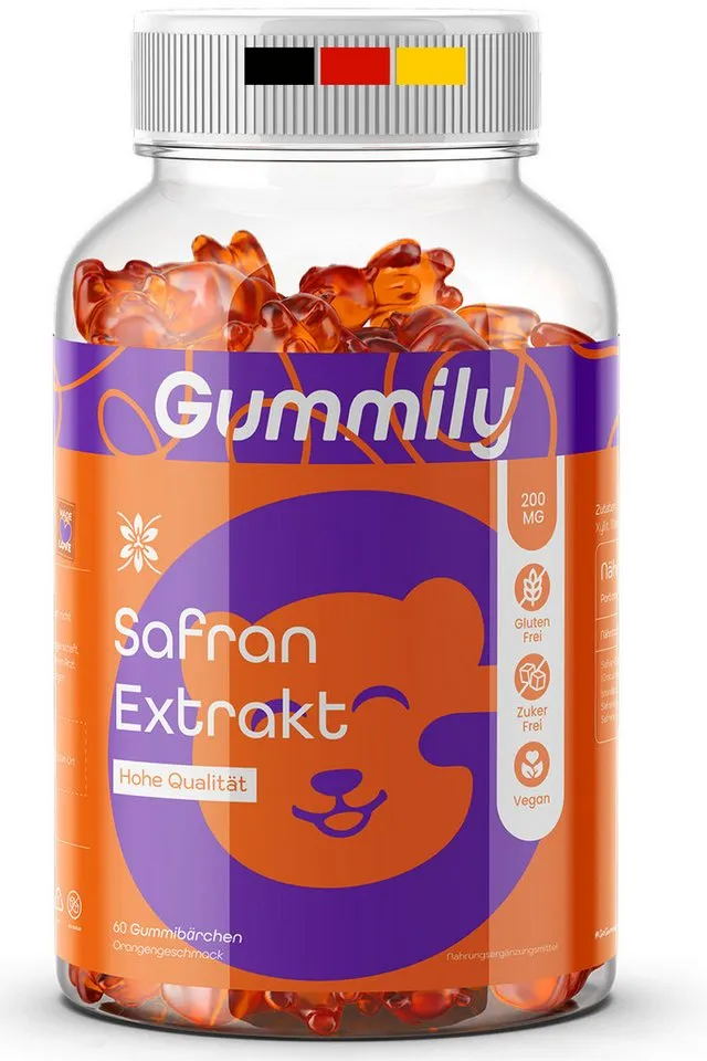 Gummily® Safran Extrakt Gummibärchen - saffron crocus - (Crocus sativus) Gummibärchen, 180 g – Produktbild 2 von 5
