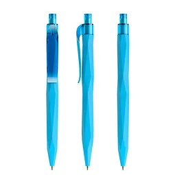 prodir prodir® Druckkugelschreiber QS20 Soft Touch PRT Push, blaue Mine, cyanblau – Produktbild 1 von 1