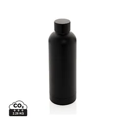 XD Collection XD COLLECTION Impact Vakuumflasche aus RCS recyceltem Stainless-Steel, schwarz – Produktbild 1 von 1