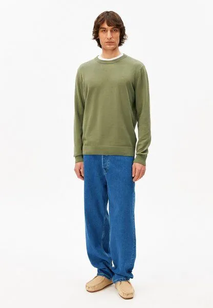 ARMEDANGELS ARMEDANGELS LOUKAA Herren Pullover aus Bio-Baumwolle, Fatigue green, – Produktbild 4 von 4