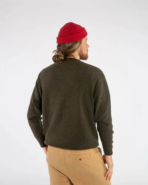 MATONA Matona Strickpullover Classic Sweater, Olive, – Produktbild 4 von 4