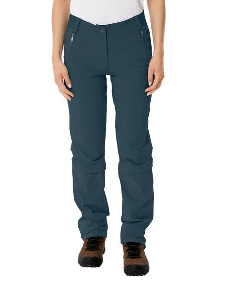 Vaude Vaude Women's Farley Stretch Capri T-Zip Pants III, Blue, – Produktbild 4 von 4