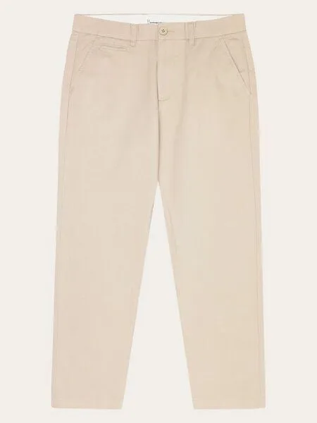 Knowledge Cotton Apparel Knowledge Cotton Apparel Flint Straigt (Wide) Chino, Light feathert grey / beige, – Produktbild 2 von 3