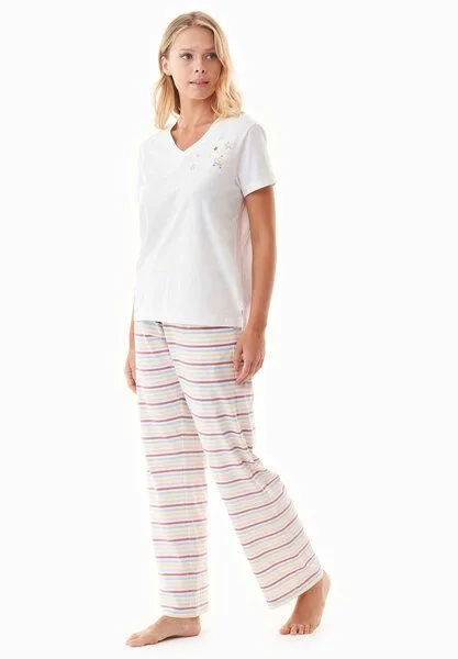 ORGANICATION ORGANICATION TRINNITY | Pyjama-Set aus Bio-Baumwolle, Off white, – Produktbild 2 von 4