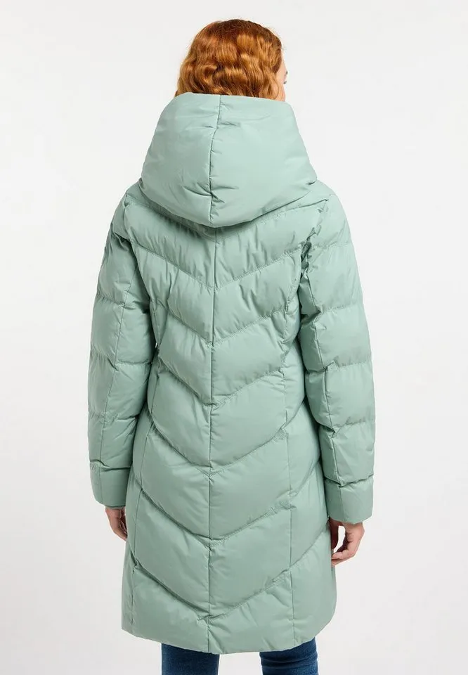 ragwear ragwear Steppmantel NATALKA verdeckter Reißverschluss, Grün, – Produktbild 2 von 4