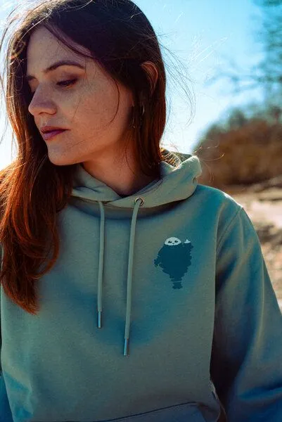 FÄDD FÄDD Damen Sweatshirt Hoodie aus Bio-Baumwolle "ARSCHROBBE", Grau, – Produktbild 2 von 4