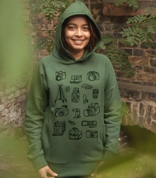 päfjes päfjes Fotokameras/Photo Camera- Fair gehandelt - Unisex Bio Hoodie / Kapuzenpulli – Produktbild 3 von 4